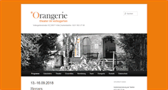 Desktop Screenshot of orangerie-theater.de