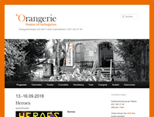 Tablet Screenshot of orangerie-theater.de